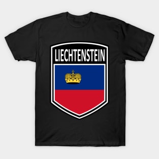 Flag Shield - Liechtenstein T-Shirt